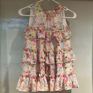 Floral Ruffle Kids Dress